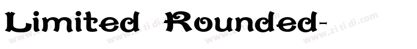 Limited Rounded字体转换